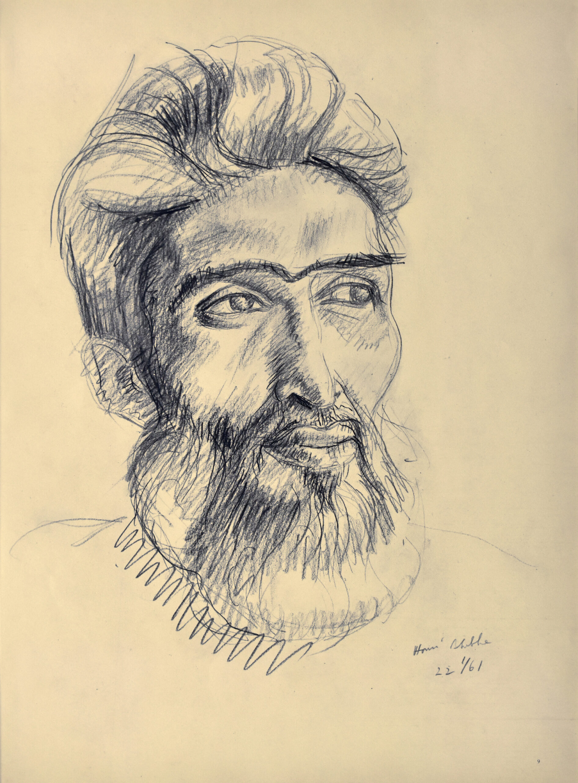 Portrait of M. F. Husain