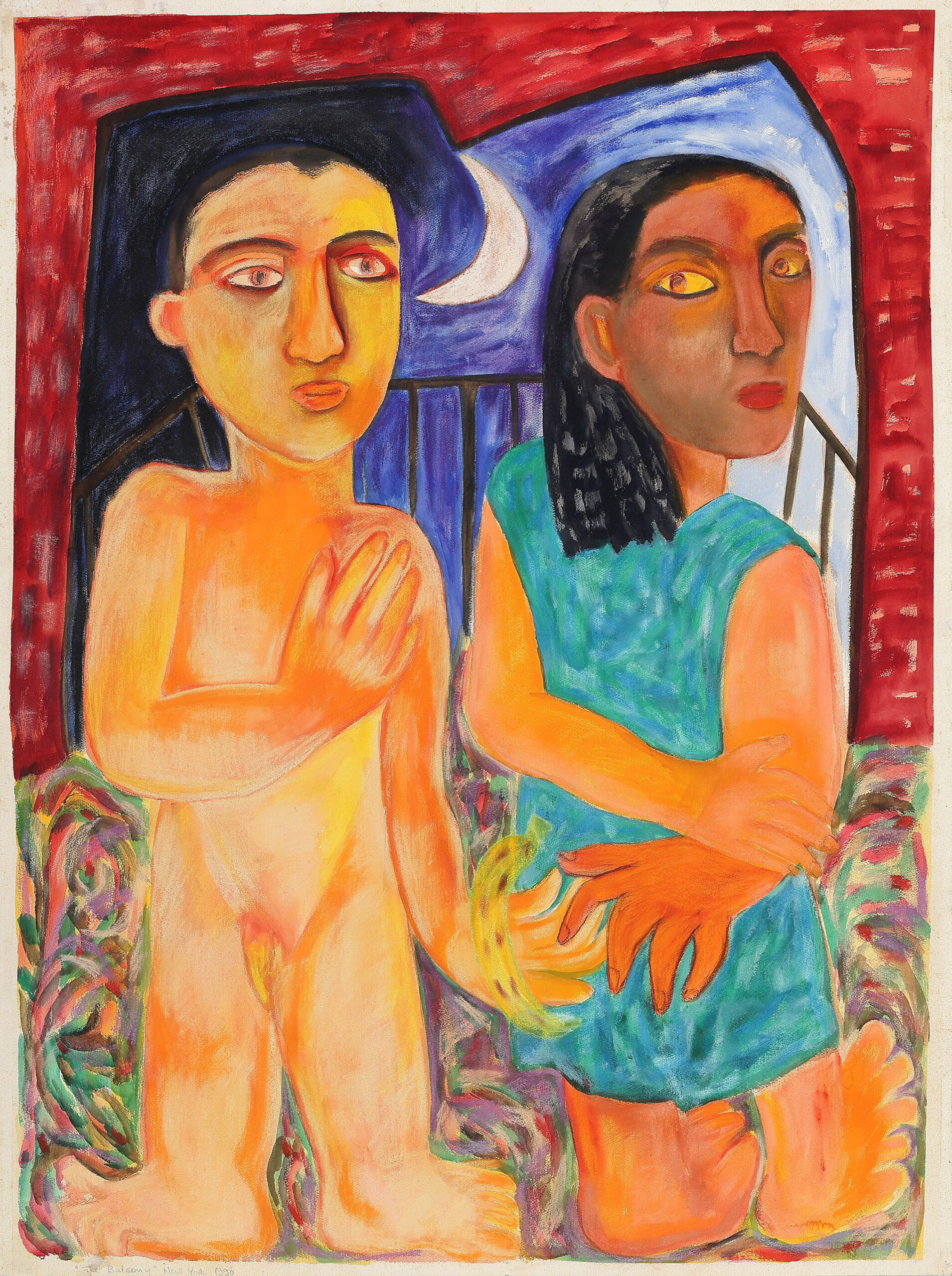 The Balcony, 1990 – Self-portrait